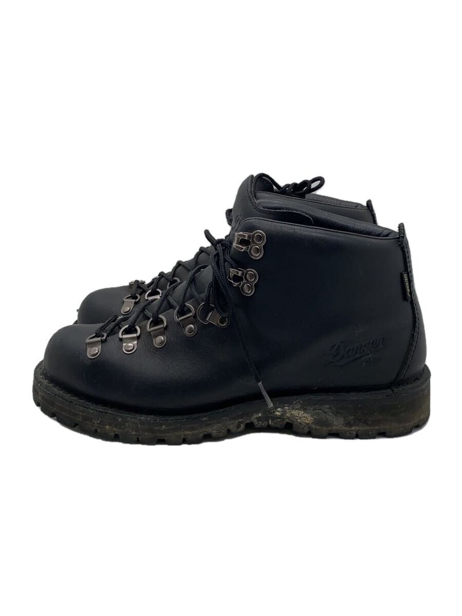 Danner Black Leather Boots UK7 3 Inch Heel 13.5 Inch Height 30 Inch Sole Used