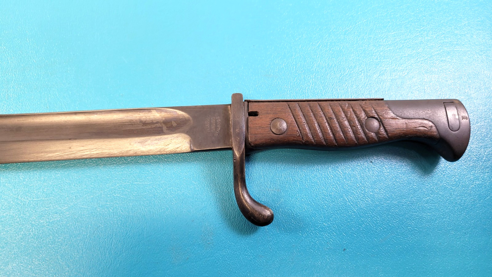 WWI 1898 /05 German Butcher Blade Bayonet F. Koeller & Co Ohlighs Solingen TR652