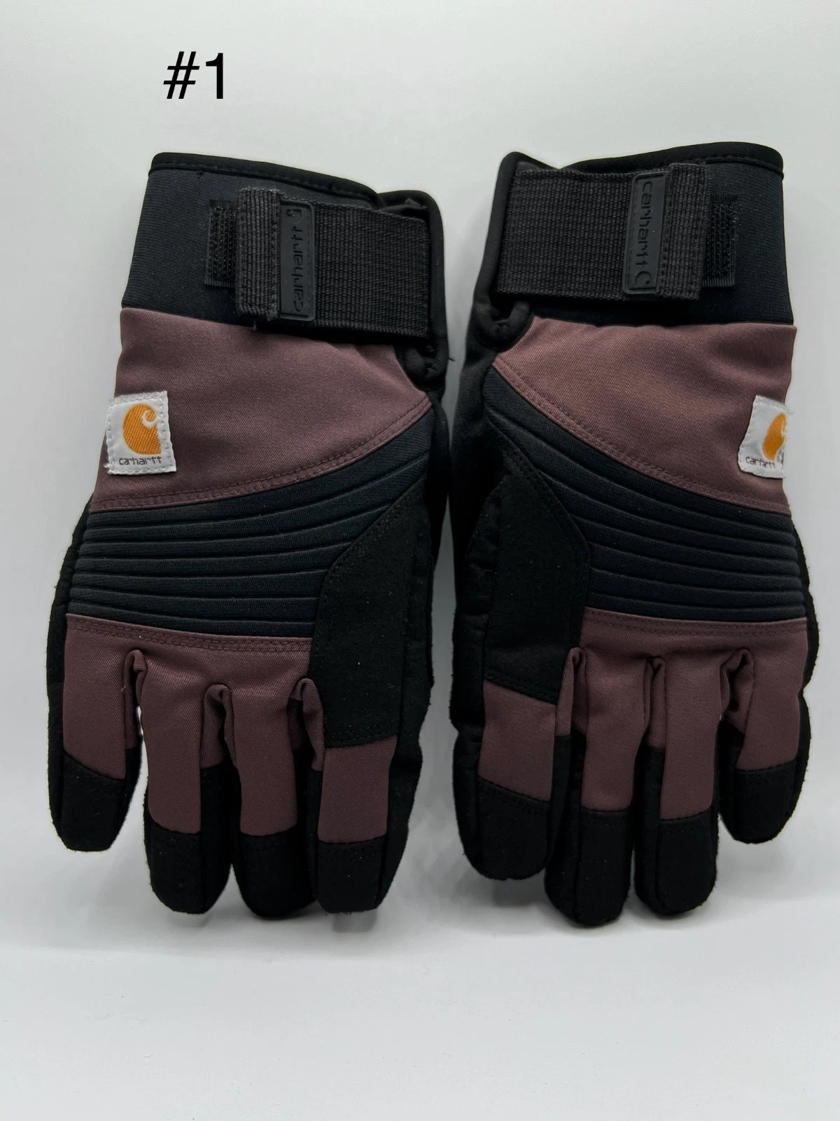 Carhartt Insulated Work Gloves Brown & Black Winter Cold Weather Size Small
