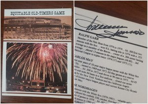 Minnie Minoso Signed 1986 Chicago White Sox Equitable Old Timers Game Scorecard