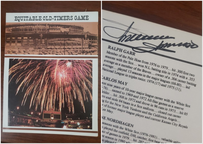 Minnie Minoso Signed 1986 Chicago White Sox Equitable Old Timers Game Scorecard