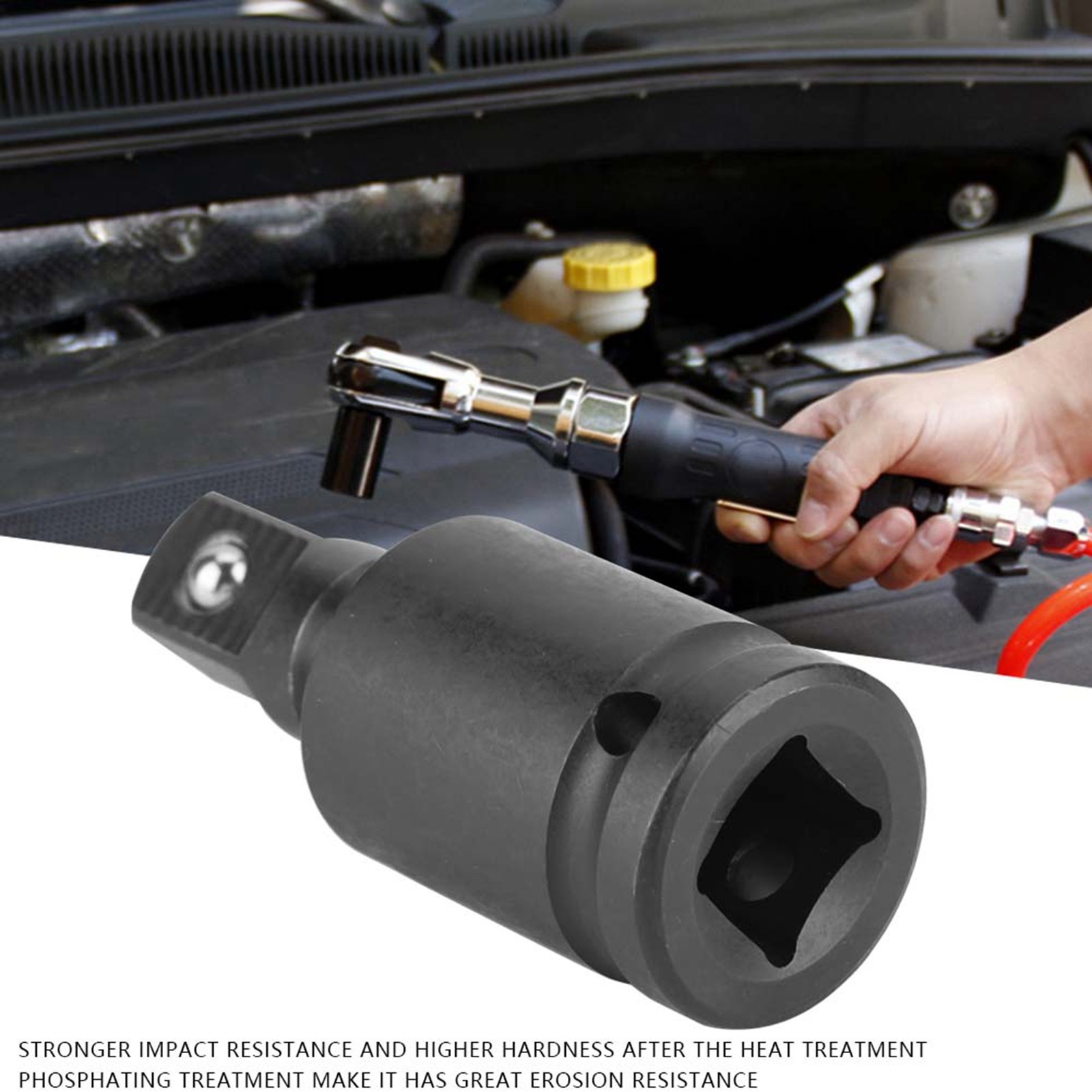 Air Wrench Adapter Universal Joint Steel Connector Accessory For Pneumatic Elect