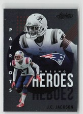 J.C. Jackson 2021 Panini Absolute Unsung Heroes New England Patriots #UH14