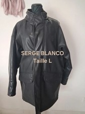 Gilet Homme Serge Blanco Taille 2XL Bleu Laine - Neuf Avec étiquettes - Style Caban