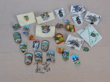 Mixed Lot Vintage Lapel Pins Hatpin Hiking Pin Walking Stick Badges