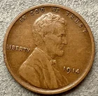 1914p  Lincoln Wheat Cent - [VF+] Very Fine - Higher Grade  ~ B488