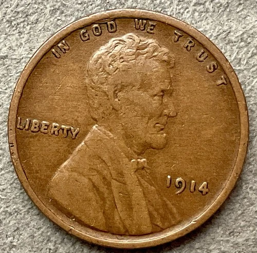 1914p  Lincoln Wheat Cent - [VF+] Very Fine - Higher Grade  ~ B488