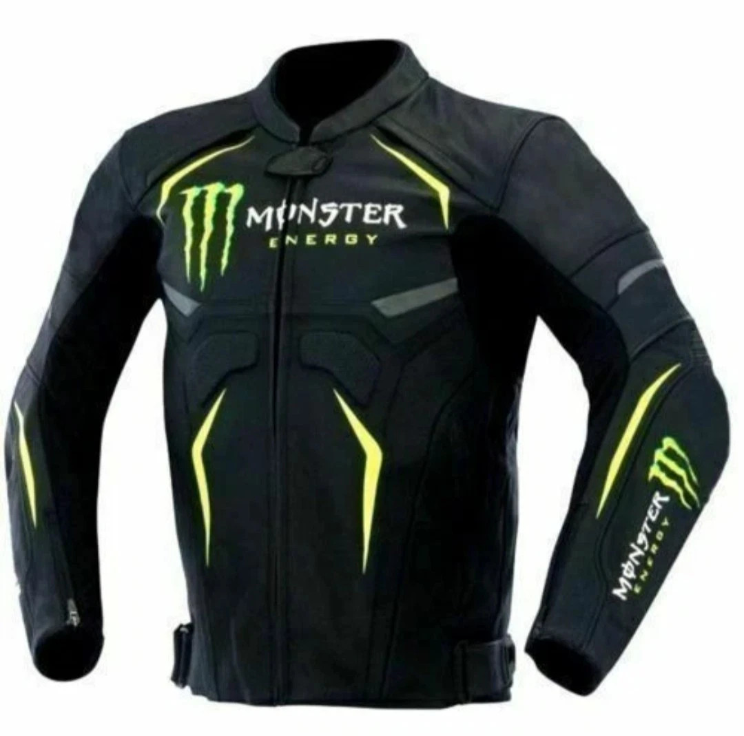 Mens Genuine Black Cow Leather Biker Motorbike Motorcycle Racer Jacket CE Armour