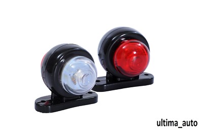 Set Di 2 Luci Di Posizione Laterali A LED, Bianche E Rosse Luci Di Posizione 12v 30v Per Camion C 542085