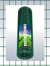 RETE METALLICA PLASTIFICATA  RECINZIONE GABBIE ELETTROSALDATA  5x7,5cm H.200 CM