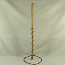 16" Bill Weasley Hand Carved Mahoe Wood Magic Wand Wizard Witch w/ Velvet Bag