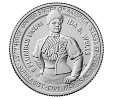 2025-p D Ida B. Wells American Woman Uncirculated Quarters In Hand 2025-p D Ida B. Wells American Woman Uncirculated Quarters In Hand