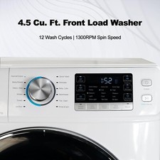 SMAD 4.5 Cu.Ft White Front Load Washing Machine For Apartment Dorm 2