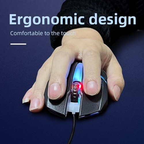 Wired Gaming Mouse LED Laptops PC Computers Optical Mice Computer Mouse✧ - Picture 8 of 16