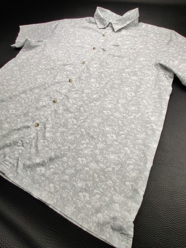 Columbia PFG Omni-Shade Men's XL Grey/White Designs Button Down Fishing Shirt - Picture 6 of 10