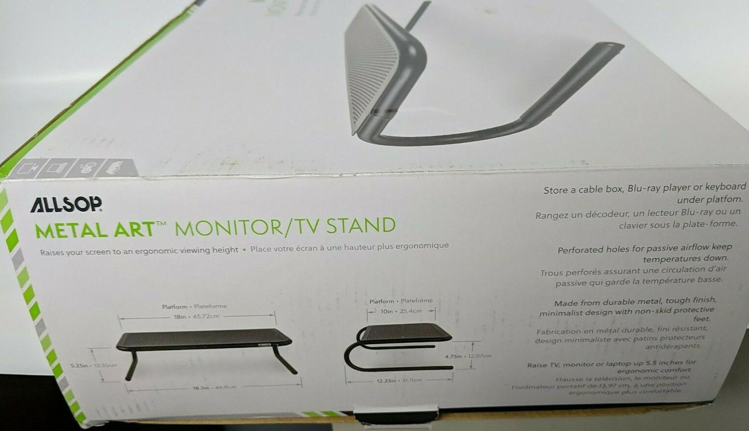 ALLSOP METAL ART MONITOR/TV STAND 