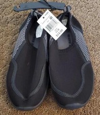 Boys Girls Wave Zone Swim Water Shoes Size 1 2 3 Black Fishing Canoeing NWT