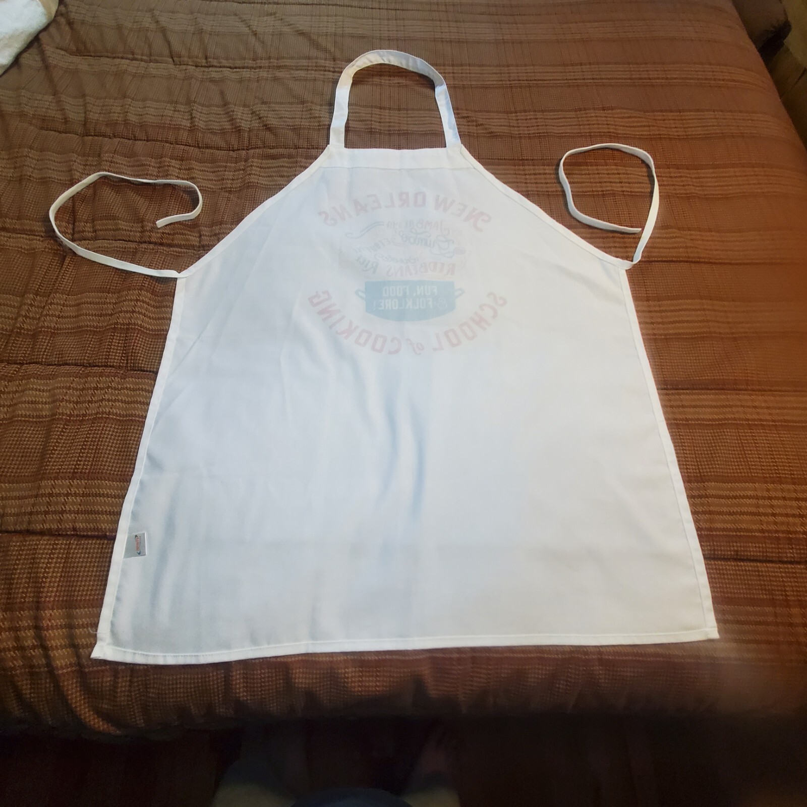 New Orleans School of Cooking Apron Infinity By Pinnacle Cajun Creole Jambalaya eBay