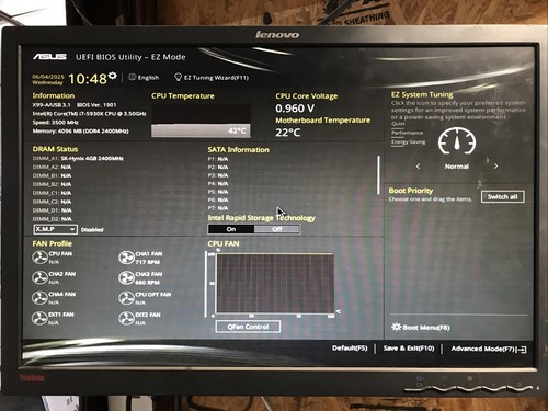 ASUS X99-A/USB 3.1 Intel X99 Motherboard W/Intel i7-5930K CPU - Afbeelding 2 van 9