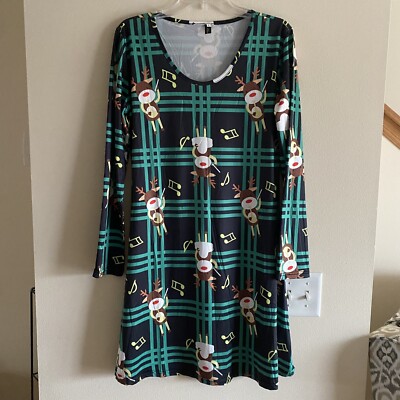 rudolph christmas dress Nilanhi Fashion Women’s the Red-Nosed Reindeer Dress, size L Crafted of a lightweight