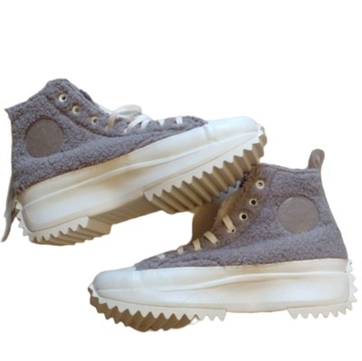 NWB Converse Sherpa Run Star Hike High Top in Vapor Mauve grey