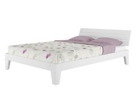 Doppelbett Rollrost Matratze 140X200 Futonbett Holzbett Weiß Jugendbett Kinder