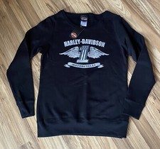 Harley Davidson Black Silver 1 Sweatshirt Ladies Sz M
