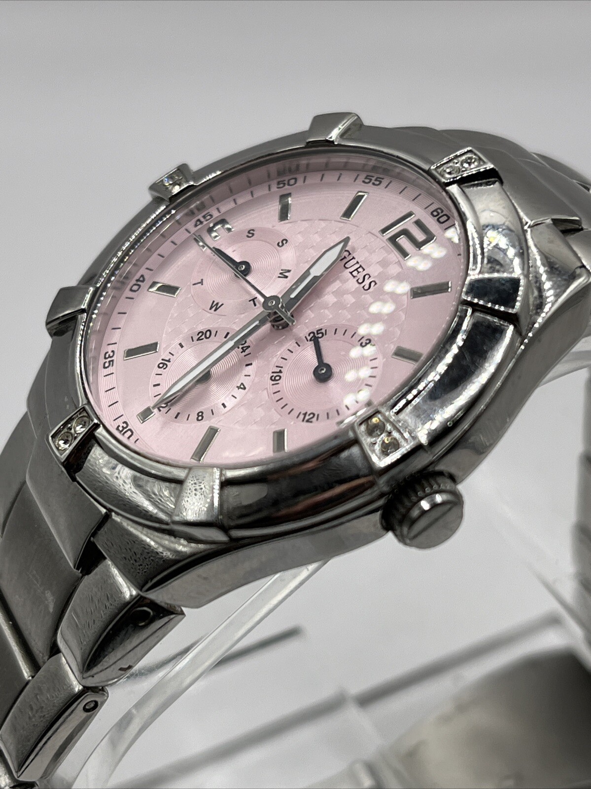 Guess Waterpro Women's Multi Function Watch Pink … - image 3