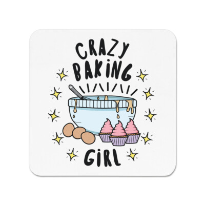 Crazy Baking Girl Sterne Kühlschrankmagnet lustig Bäcker Koch Kuchen Cupcake Kinder