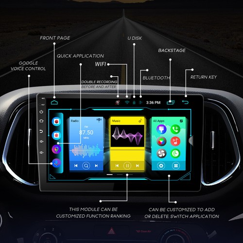 10" Car Android Stereo Radio GPS 8-Core CarPlay 2+32GB For 2015-18 Jeep Cherokee - Bild 7 von 17