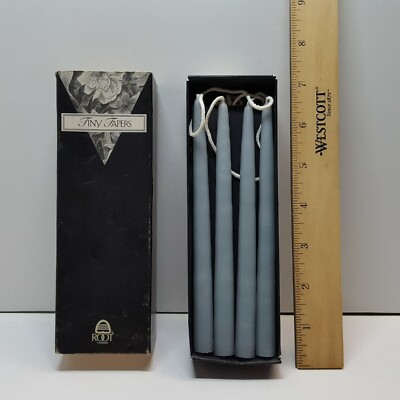 USA Made Complete Box 12 ROOT OCEANB 1/2'' x 6'' Tiny Tapers Candles # 1952802