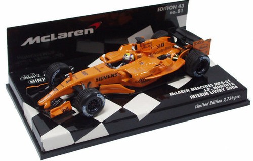 Minichamps 1 43 Mclaren Mercedes Mp4 21 Juan Pablo Montoya Limited Ebay