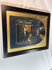 SIGNED NEIL DIAMOND RECORD ALBUM I'M GLAD YOU'RE HERE WITH ME FRAMED COA