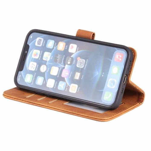 Para iPhone 14 13 12 11 6 7 8 Billetera Tarjeta Cuero Soporte Estuche Cubierta Bloqueo RFID - Imagen 35 de 53
