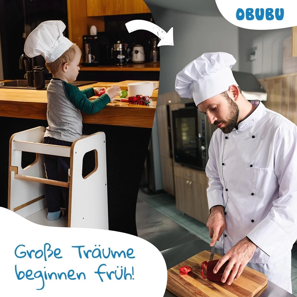 Obubu Montessori Lernturm für Kinder | Learning Tower ab 1 Jahr | Lernstuhl - Bild 4 von 4