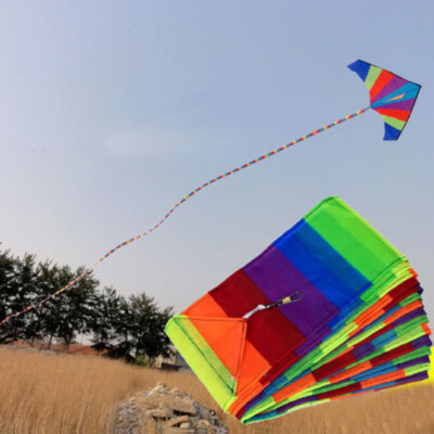 10m Regenbogen Drachenschwanz Windsack Windspinner Gartendeko Kinder Outdoor Spielzeug