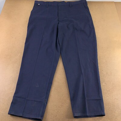 Carhartt Men's Size 44 X 32 Navy Cheyenne Twill Flame Resistent Work Pants New