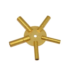 5 in 1 Wall Clock Winding Key with Five-Pronged Even Nos. 4,6,8,10,12