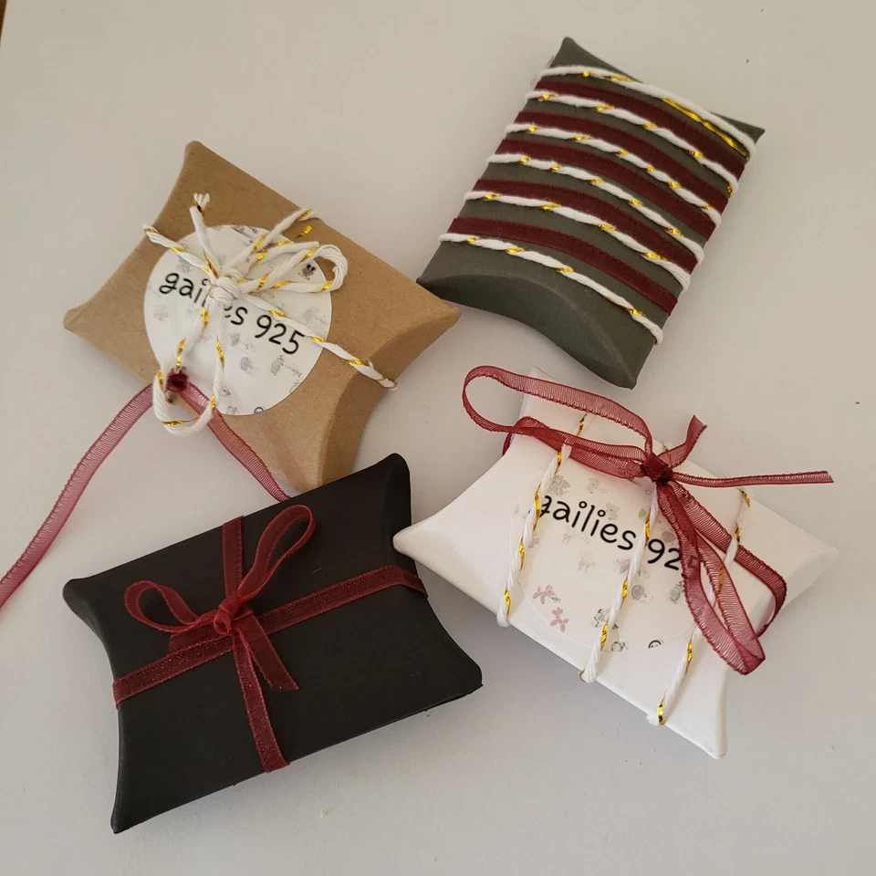 Orecchini Pendenti A Catena In Argento Sterling Con Cristalli - Confezionati - Immagine 3 di 4