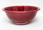 Vintage Pyrex Glass  Burgundy Nesting Bowl Clear Bottom 2.5L #325