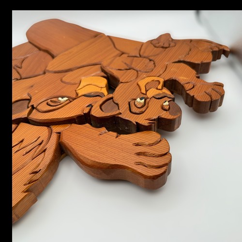 DISNEY LION KING Mosaic WOOD Art Wall MUFASA SIMBA SARARI Figures 21X15 Wooden - Picture 21 of 24