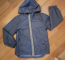 Girl Size Medium Black And White Gap Kids Hooded Zip Up Jacket