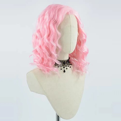 Synthetic Lace Front Wig Short Wigs for Women Short Bob Cut Water Wave Wigs - Foto 17 di 27
