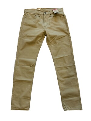 Levi's 502 Men's Beige Regular Taper Fit Jeans Size 34x34 NWT