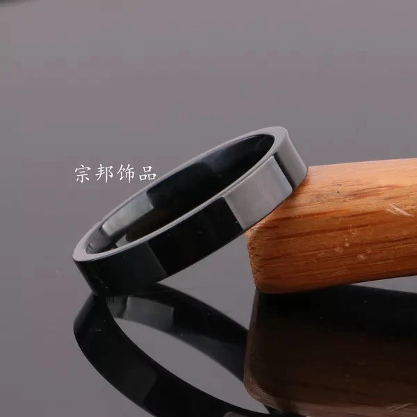 4 мм из нержавеющей стали мужчин женщин свадьбы помолвки юбилей кольцо размер 5-15 - Изображение 4 из 4