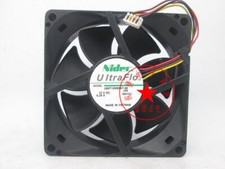 Nidec U80T12MS6A7-58 8025 0.24A magnetic levitation 4-wire PWM cooling fan