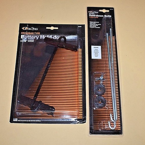 New Deka Battery Universal Hold Down Bracket Cross Bar And (2) 10" J Bolts - 第 1/5 張圖片