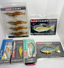 6pc Live Target Shrimp Threadfin Shad Shiner Crappie Sunfish Fish Bait Lure