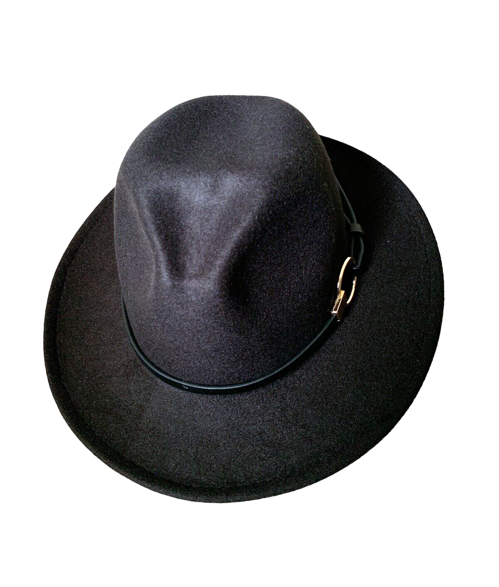 【L】 COOTIE PRODUCTIONS PANAMA HAT Inc International Concepts Panama Hat With Gold Ring/Black
