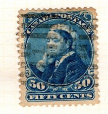 Canada 1893 Queen Victoria 50c Fifty cents blue SG116 Used